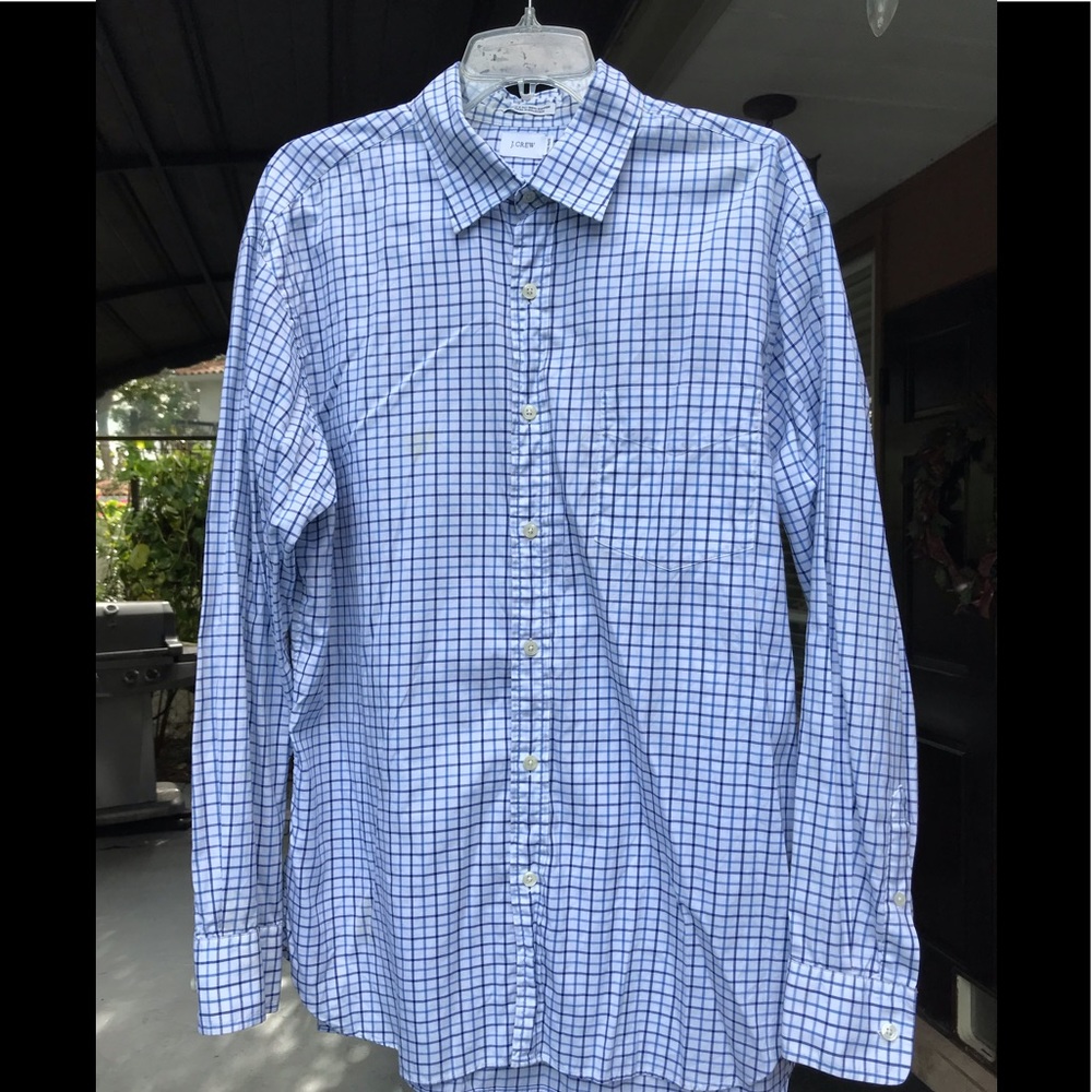 J . CREW,L (16-16 1/2 ) 100’s 2 Play 100% cotton,men’s dress shirt long sleeves